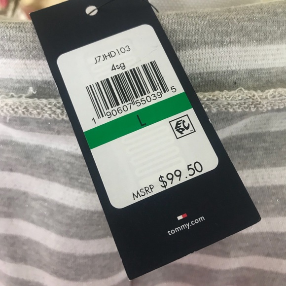 Tommy Hilfiger Striped Glitter Blazer Jacket Large - Picture 6 of 6